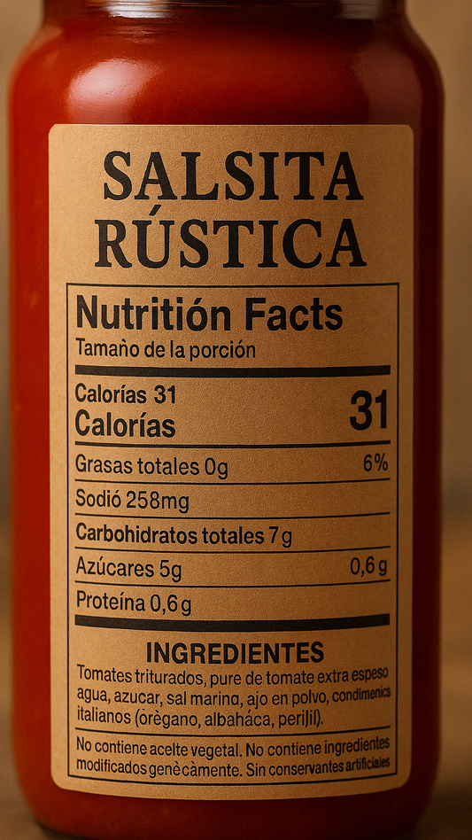 Salsita Rustica (Premium Marinara)