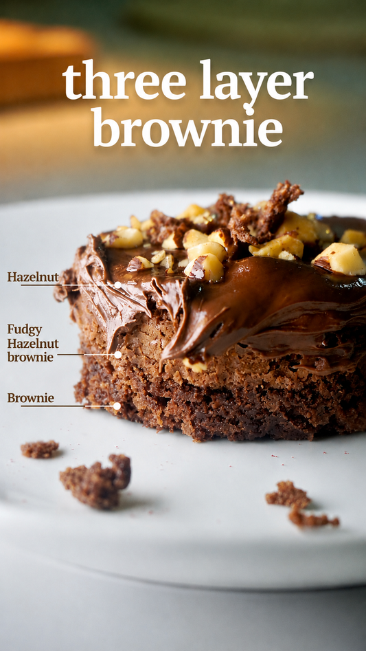 Hazelnut Brownie/ 3 Layer